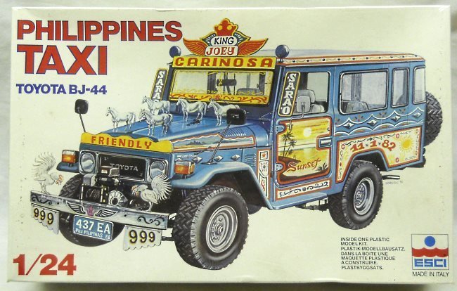 ESCI 1/24 Toyota BJ-44 Philippines Taxi, 3028 plastic model kit